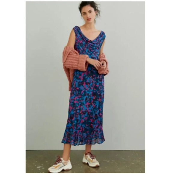 Conditions Apply Anthro Alisandra Maxi Dress size 14 - Picture 9 of 9